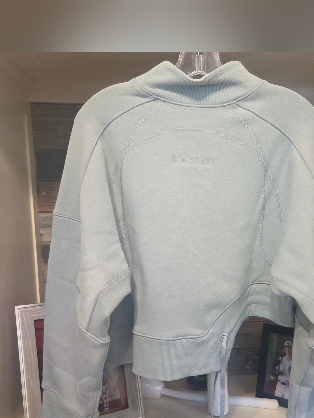 Lululemon Athletica Plush Fleece Mock Neck Curved Hem Pullover-In SVBL- SOLD OUT - Picture 7 of 11